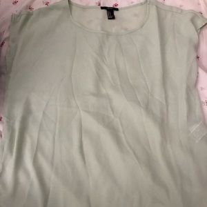Forever21 Mint sheer top small